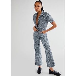 Ragged Priest Swirl Print Jumpsuit